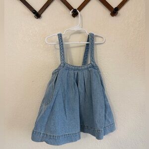 Simple Folk oversized denim Pinafore Dress 2/3